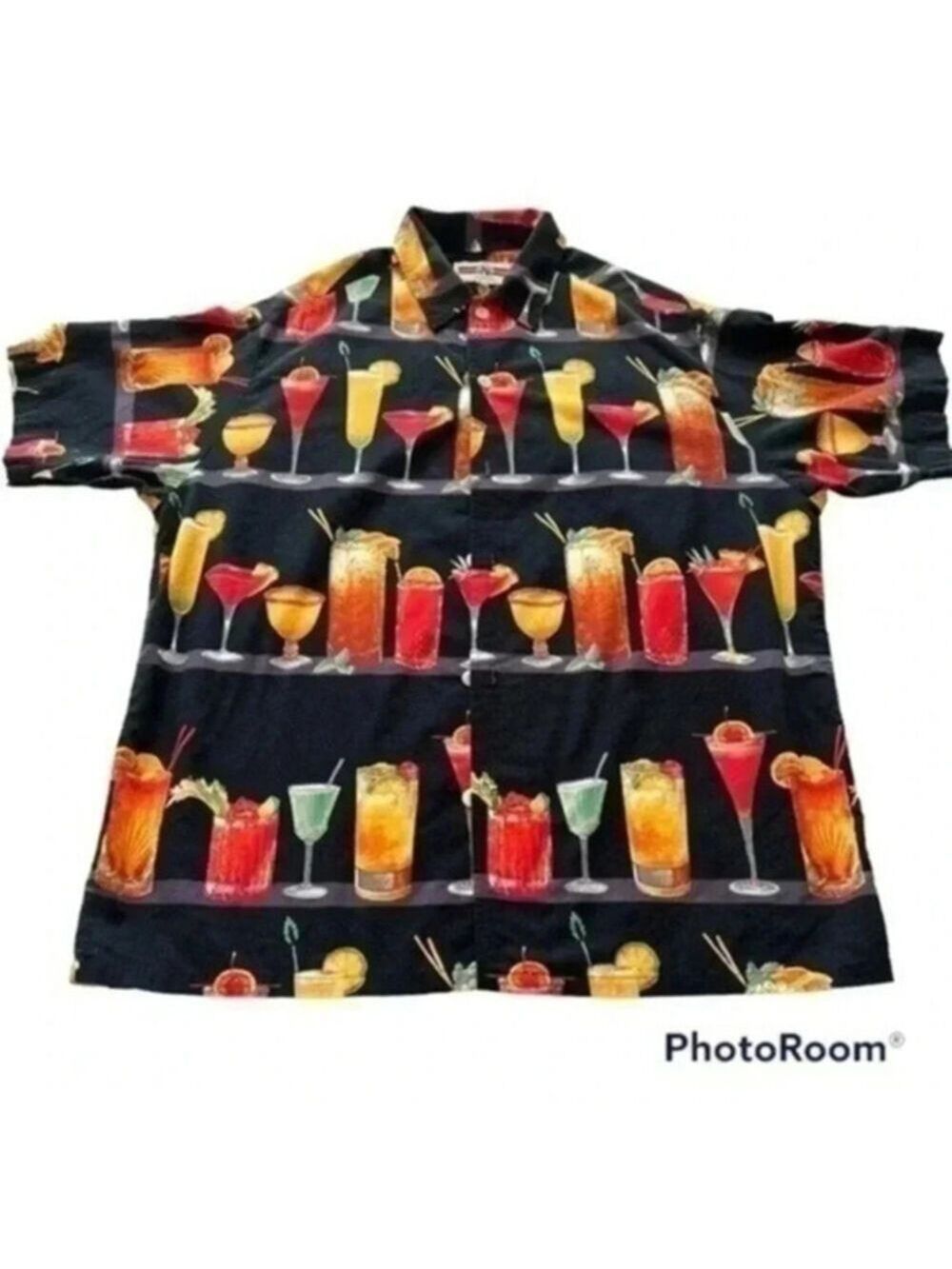 Spot Original Mens Cocktails Liquor Hawaiian Shirt size Large